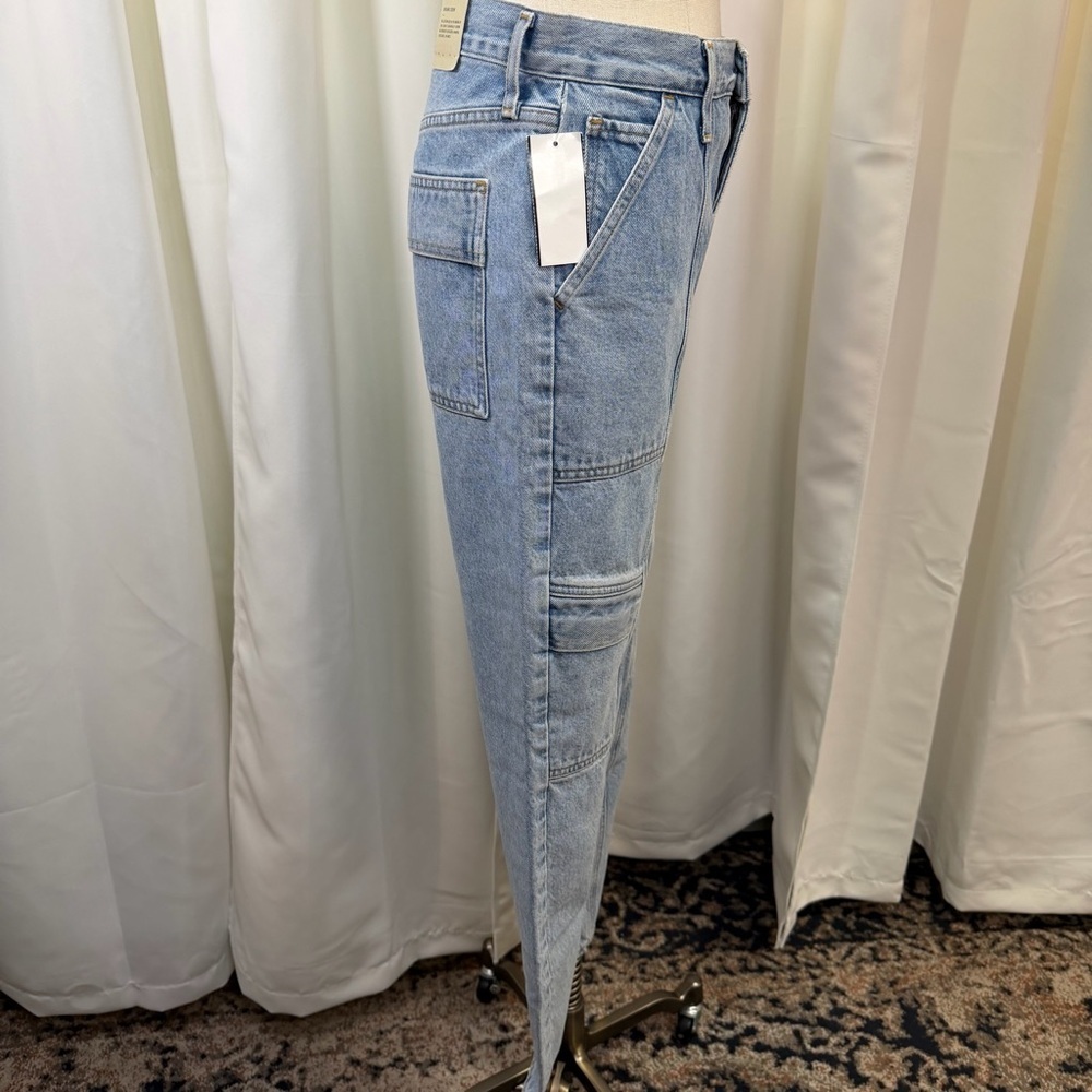 NWT AGOLDE ‘Cooper’ Cargo Jeans in “Rank” Wash Size 24 - Picture 13 of 16